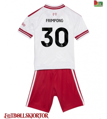 Liverpool Jeremie Frimpong #30 Borta Kläder Barn 2026-27 Kortärmad (+ Korta byxor)